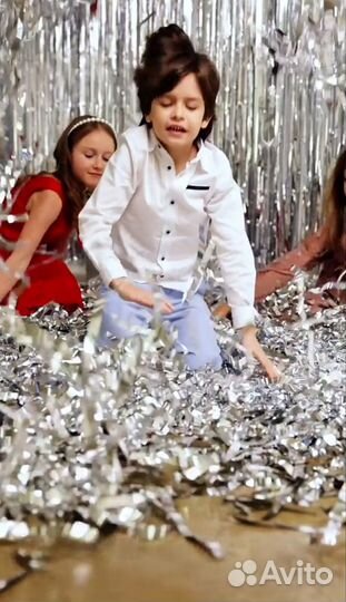 Серебряная металлизированная бумага для шоу 4 кг