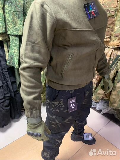 Кофта тактическая флисовая олива