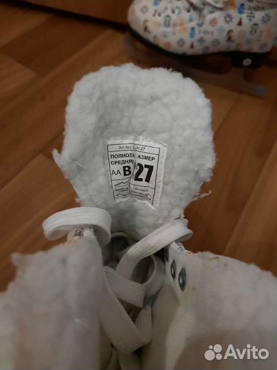 Коньки для девочки, 27 размер