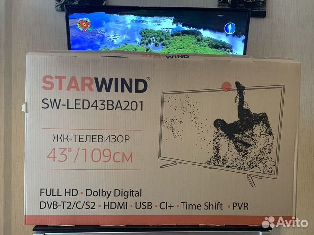 Телевизов starwind SW-LED43BA201 43"109 см full HD купить в Санкт ...