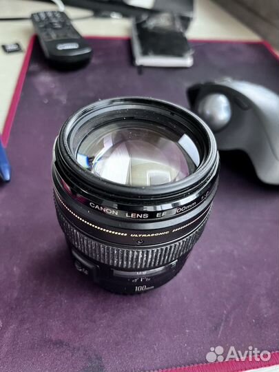 Объектив canon lens ef 100mm f2