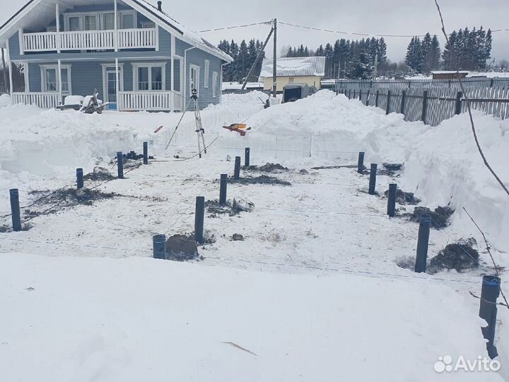 Винтовые сваи с установкой