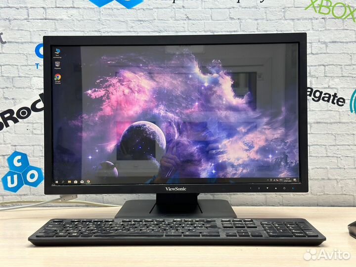 LED Монитор 22 дюйма ViewSonic DVI-D VGA USB 60 Гц