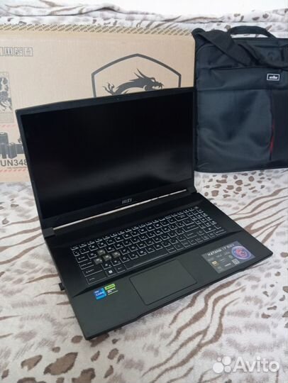 Ноутбук MSI GF76 Katana 17 (B12VFK-271XRU), чёрный