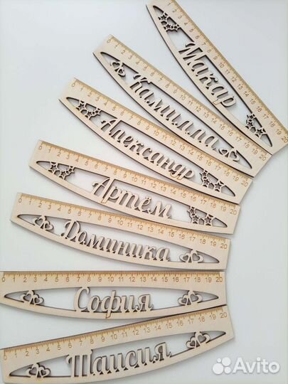 Именные линейки, именные карандашницы