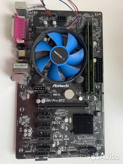 Материнская плата Asrock h81 pro btc