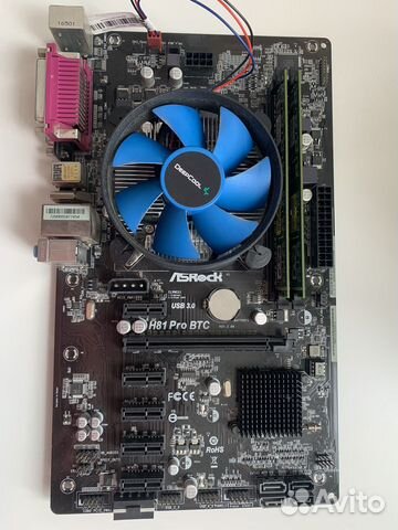 Материнская плата Asrock h81 pro btc