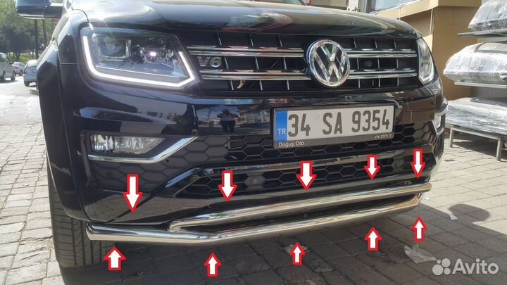 Защита переднего бампера штатная VW Amarok 2016+