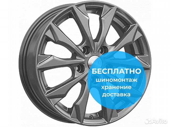 R16 4x100 6J ET50 D60,1 Скад Нагоя Графит