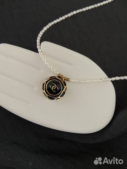 Колье Chanel с жемчугом оригинал ожерелье
