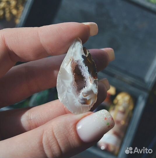 Набор Шкатулка с минералами. Натуральные камни