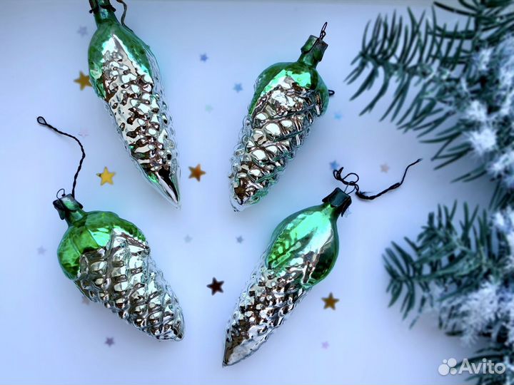 Елочные игрушки СССР шишки