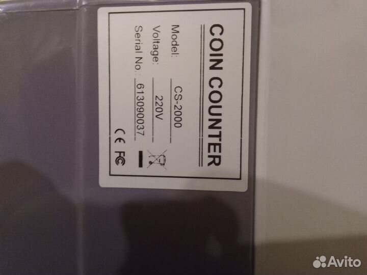 Счётчик сортировщик монет жетонов CS 2000
