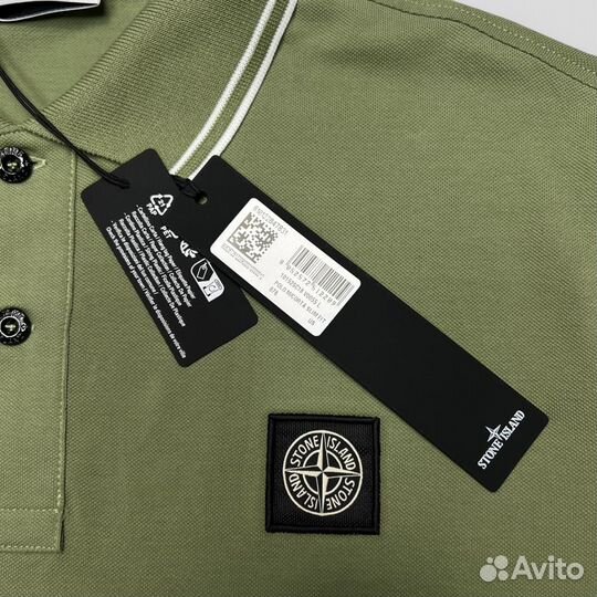 Футболка поло Stone island 2SC18 хаки (S-3XL)