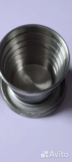 Рюмка СССР складная из нержавейки на 50 мл