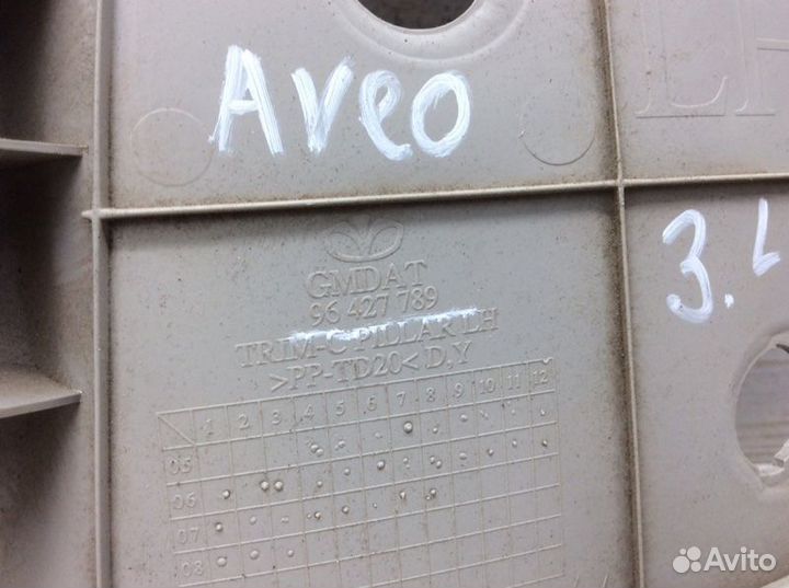 Обшивка стойки задняя левая Chevrolet Aveo T250