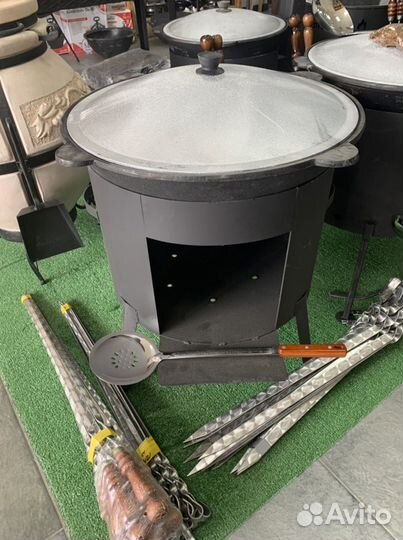 Комплект Казан печь шумовка 22 литра
