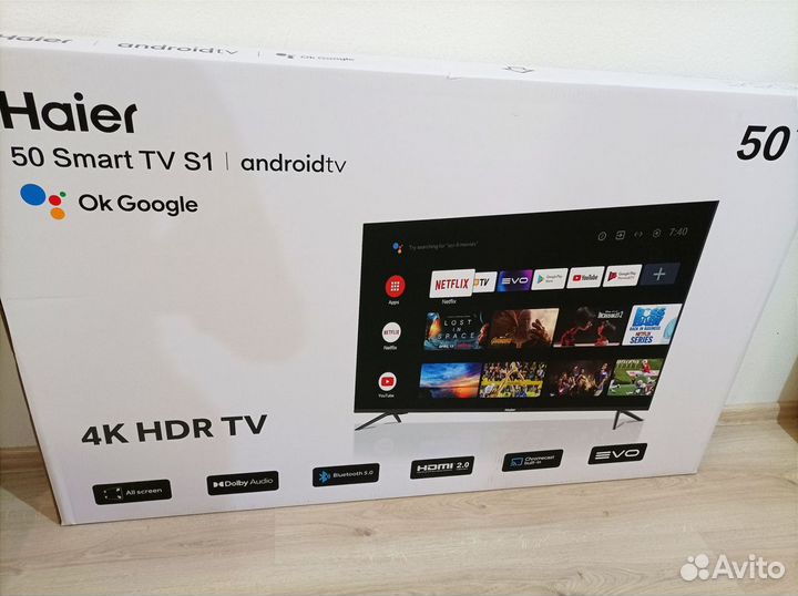 Новый Телевизор Haier 32, 50 SMART TV S1 Чек