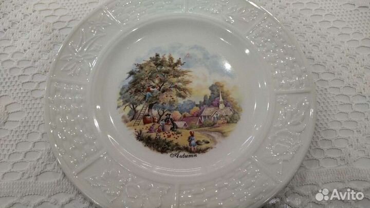 Тарелка настенная фарфор. Винтаж. Англия