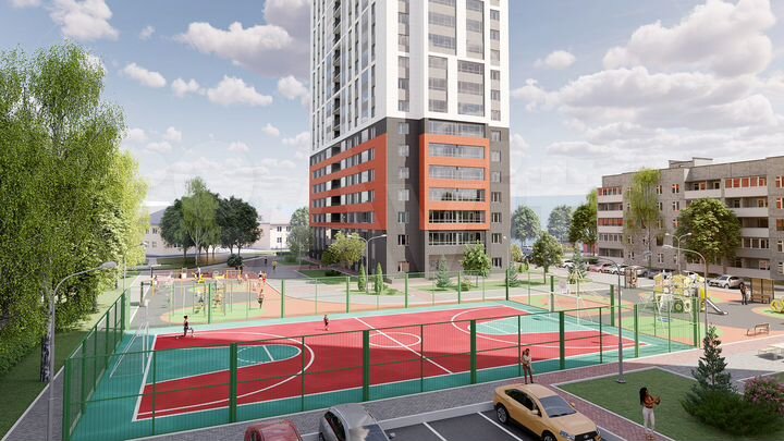 2-к. квартира, 55,6 м², 22/26 эт.