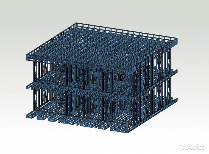 Лстк каркас мини-гостиницы (на 8-16 номеров)