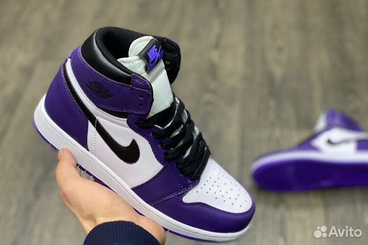 Кроссовки Nike Air jordan фиолетовые 37,38 lux