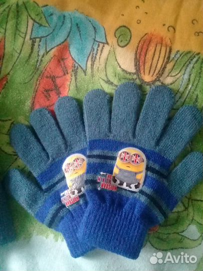 Шапка и перчатки для мальчика