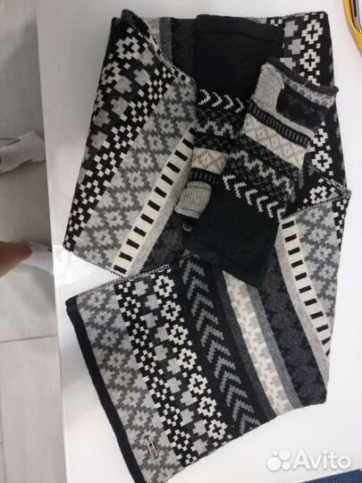 Шарф+перчатки