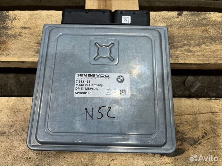 Блок управления двигателем Bmw 5 E60 N52B25 2005