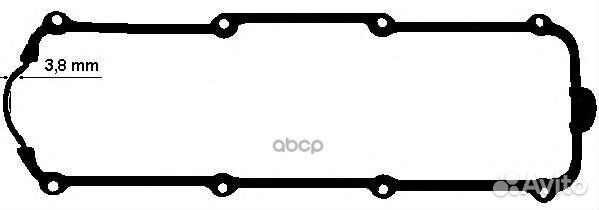 Прокладка крышки гбц полиакриловый каучук 44705