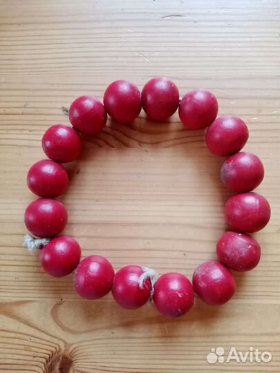 Советские деревянные бусы. Винтажные бусы