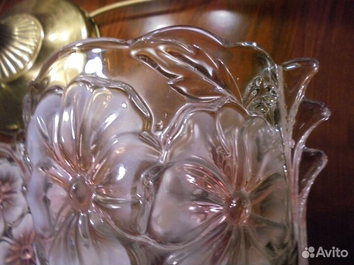 Ваза Walter Glas цв рельефный рис Германия