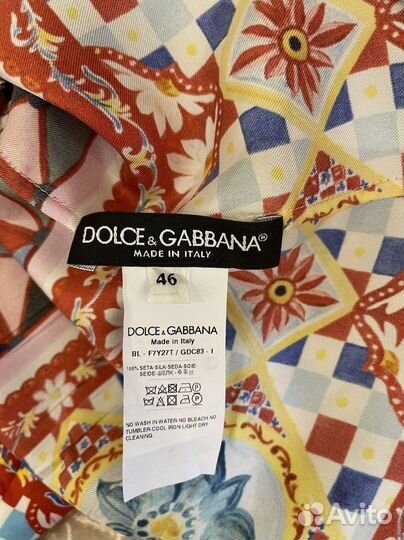 Блузка шелковая Dolce&Gabbana оригинал