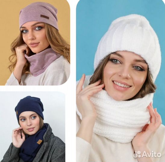 Новые шапки, шарфы, повязки,перчатки