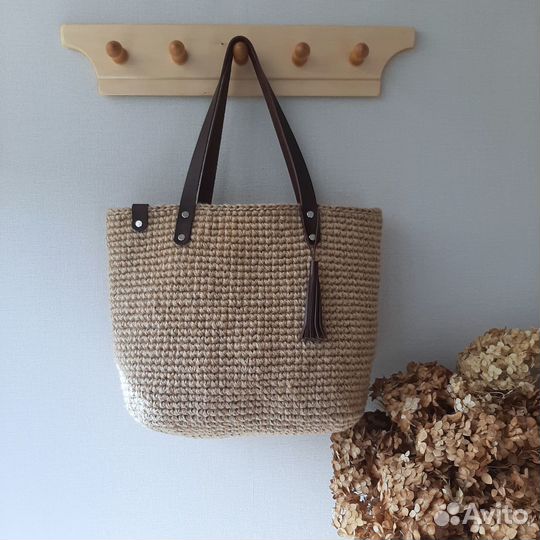 Джутовая сумка