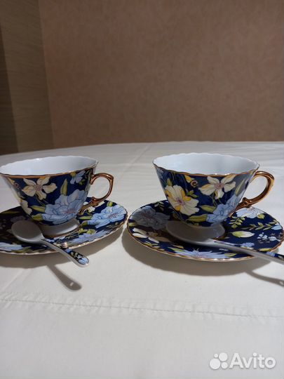 Чайная пара с ложечкой