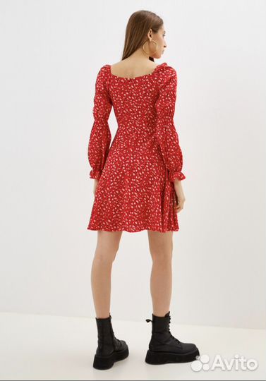 Летнее платье женское красное