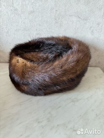 Шапка норковая женская СССР 56р для фотосессии