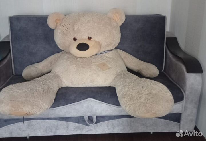 Плюшевый медведь с человеческий рост бу