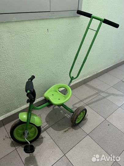 Велосипед детский с ручкой