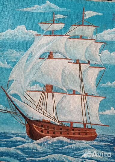 Картина гуашью