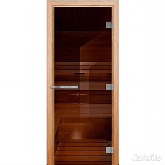 Дверь для сауны 70*190 Эталон Бронза DW 10мм