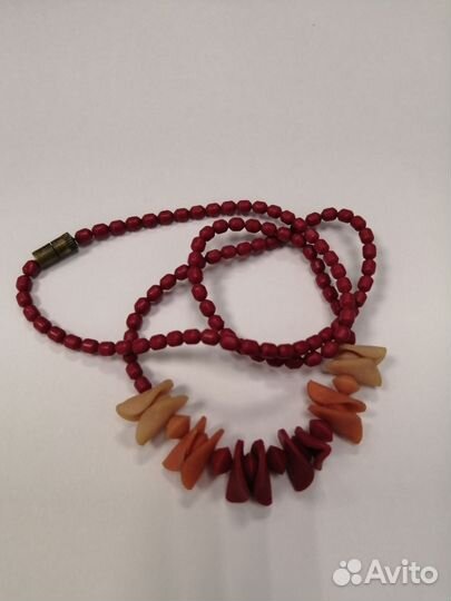 Бусы Винтаж Пластик