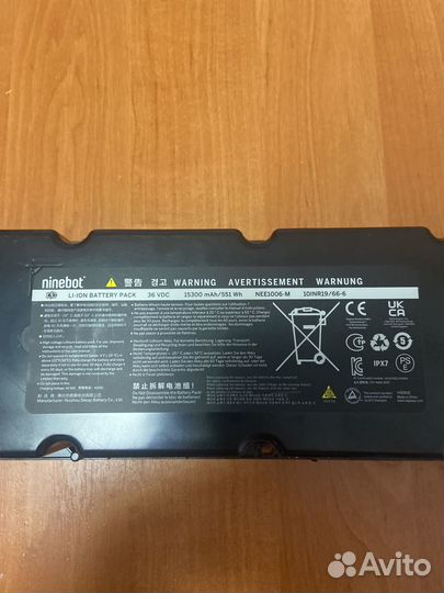 Аккумулятор от электросамоката ninebot
