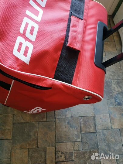 Баул хоккейный 28 красный 2 кармана