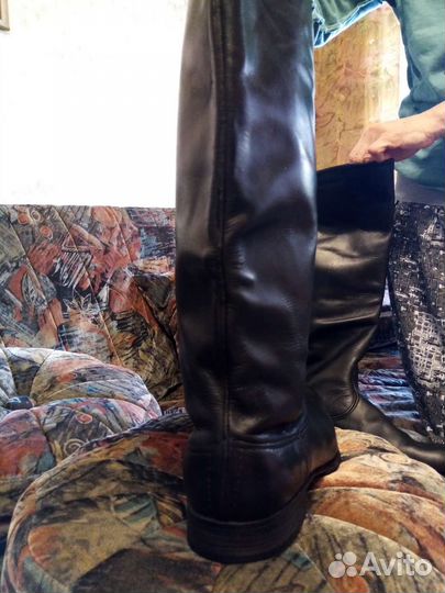 Сапоги офицерские хромовые 41размера кожаные