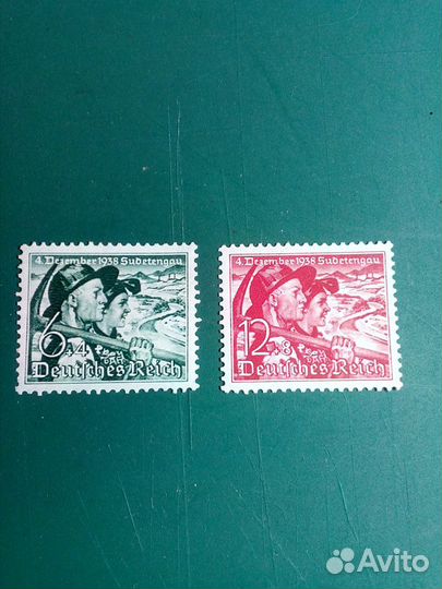 Германия, 1938 г., почтовые марки