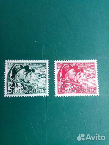 Германия, 1938 г., почтовые марки