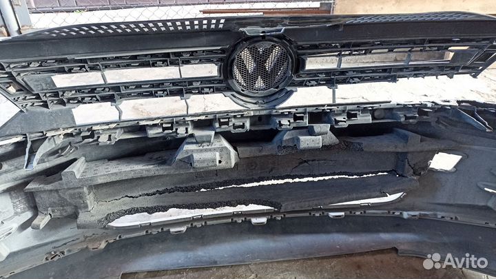 Бампер передний тигуан 1 2011-2019