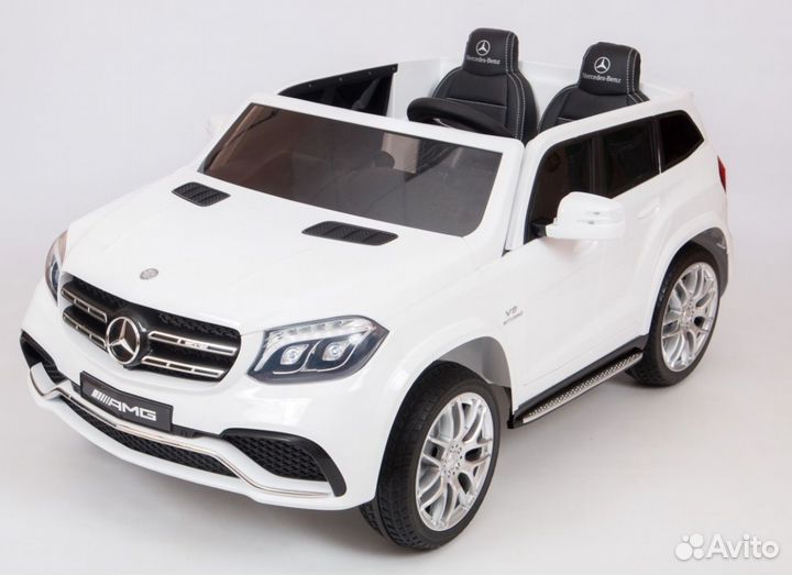 Электромобиль Mercedes-Benz GLS63 AMG, белый